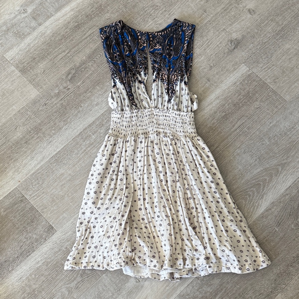 Free People Blue and White Dress